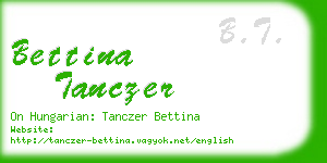 bettina tanczer business card